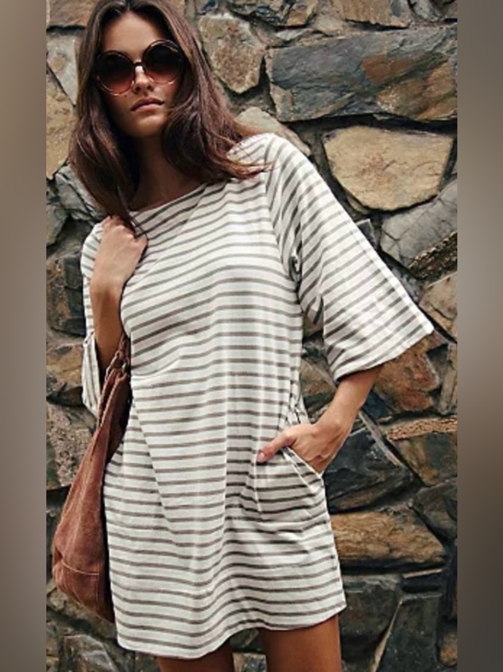 Free People Charlie Mini Dress. NWT. Fallen rock